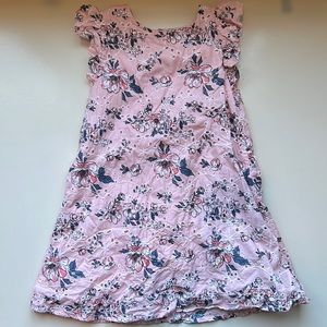 Harper Canyon Nordstrom pink floral dress, lined with keyhole back.